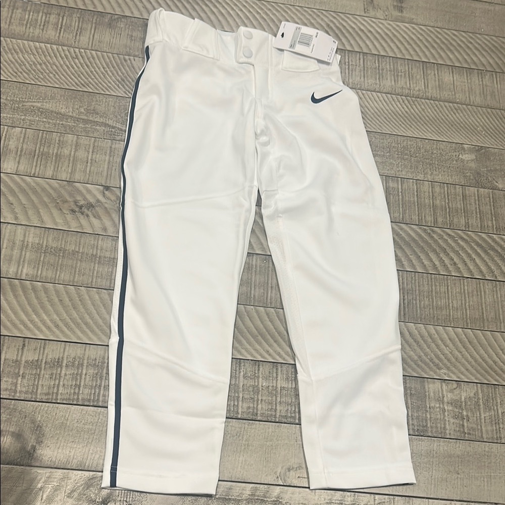 Nike White Casual baseball pants Bottoms Relaxed Fit
